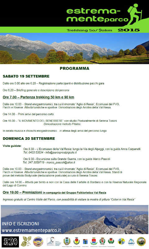 PR Prealpi Giulie - Estremamente Parco 2015